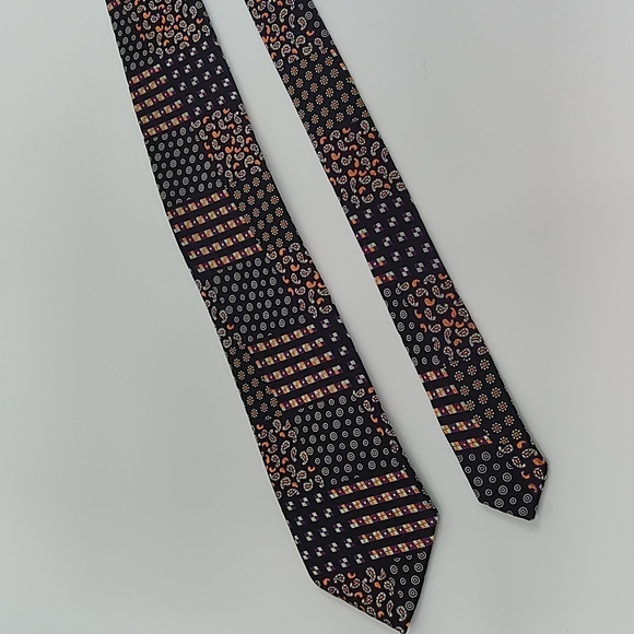 Bruno Marchesi Silk Multi Patterned Tie - Picture 4 of 9